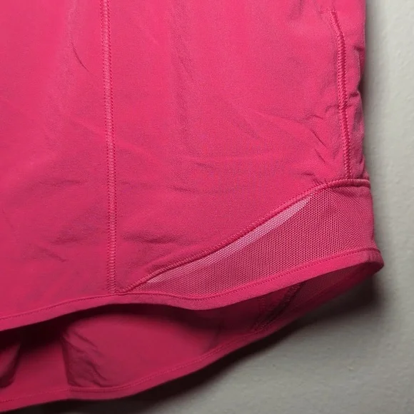 Lululemon Athletica Hot Pink Hotty Hot High Rise Shorts 4" Inseam Women's Size 4 - Picture 3 of 6